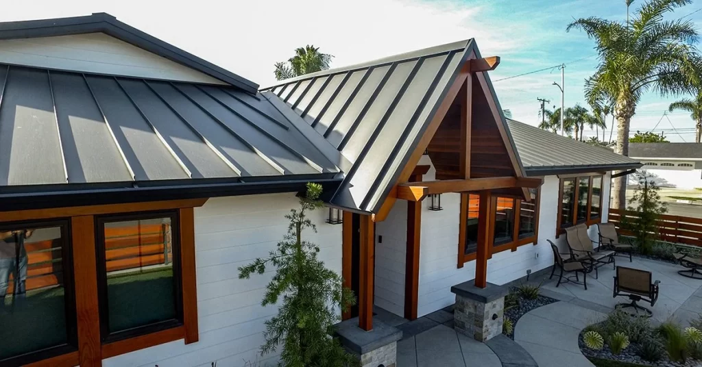 black ore matte standing seam black ore matte standing seam