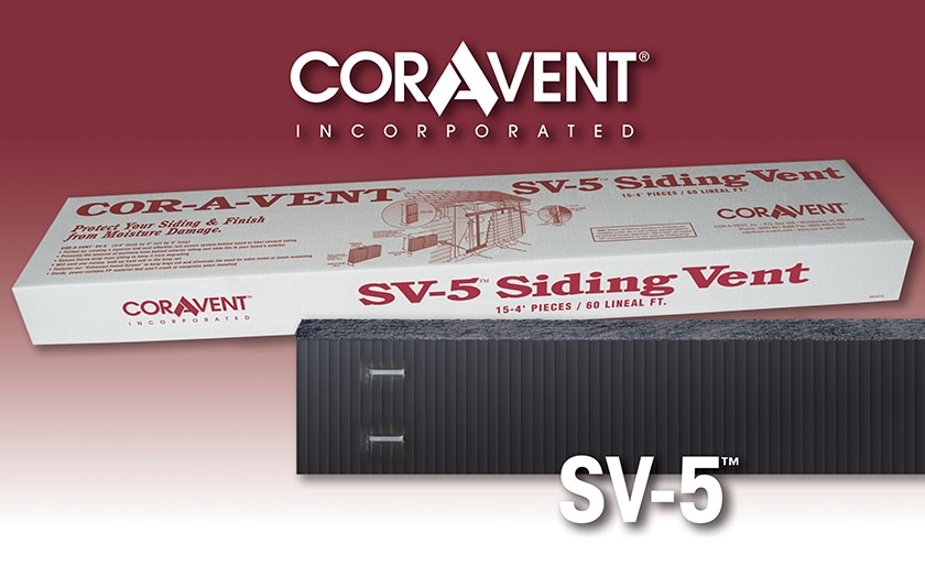 Cor-A-Vent SV-5 screened intake vent strip